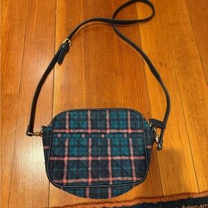 Talbots Quilted Plaid Crossbody Bag